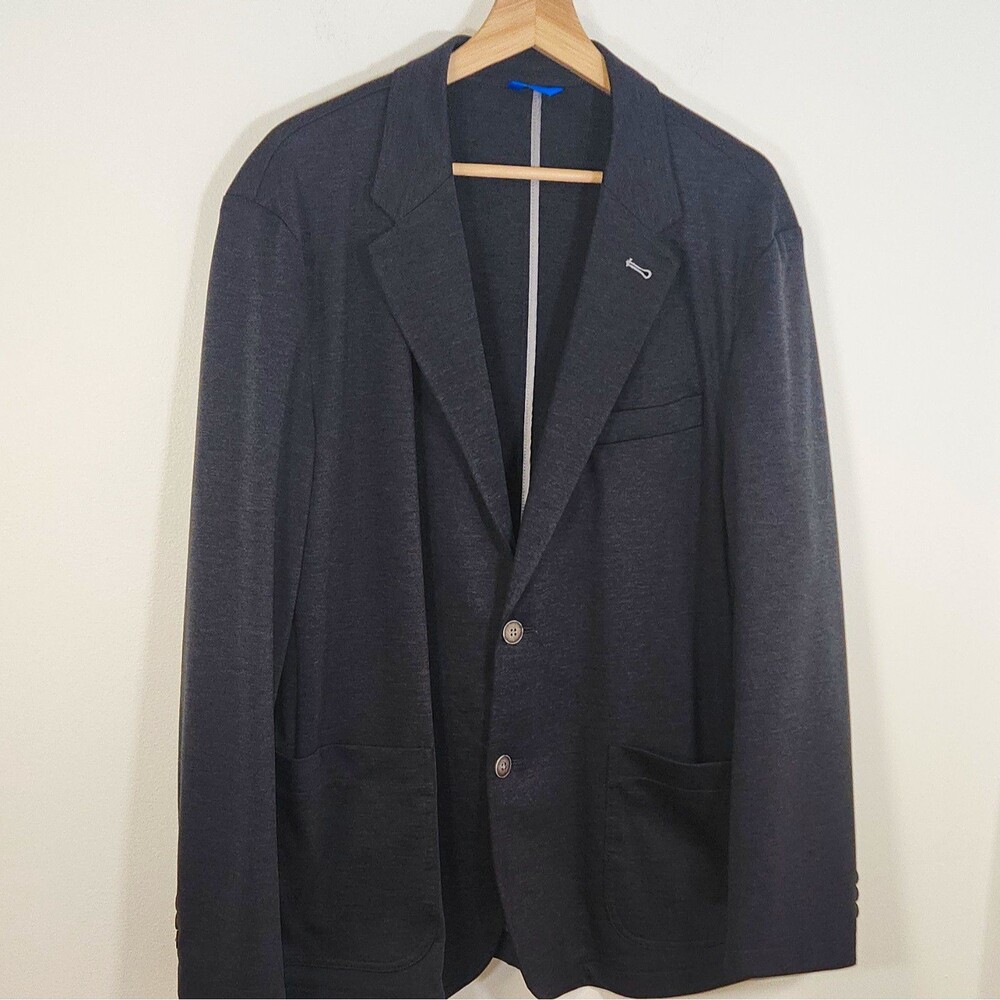 Awearness Kenneth Cole Men's Charcoal Gray Jersey Stretch Blazer XL